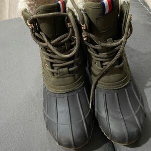 Tommy Hilfiger Green Winter & Rain Boots